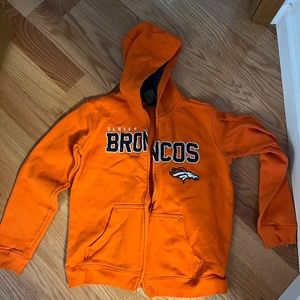 Broncos zip up sweatshirt